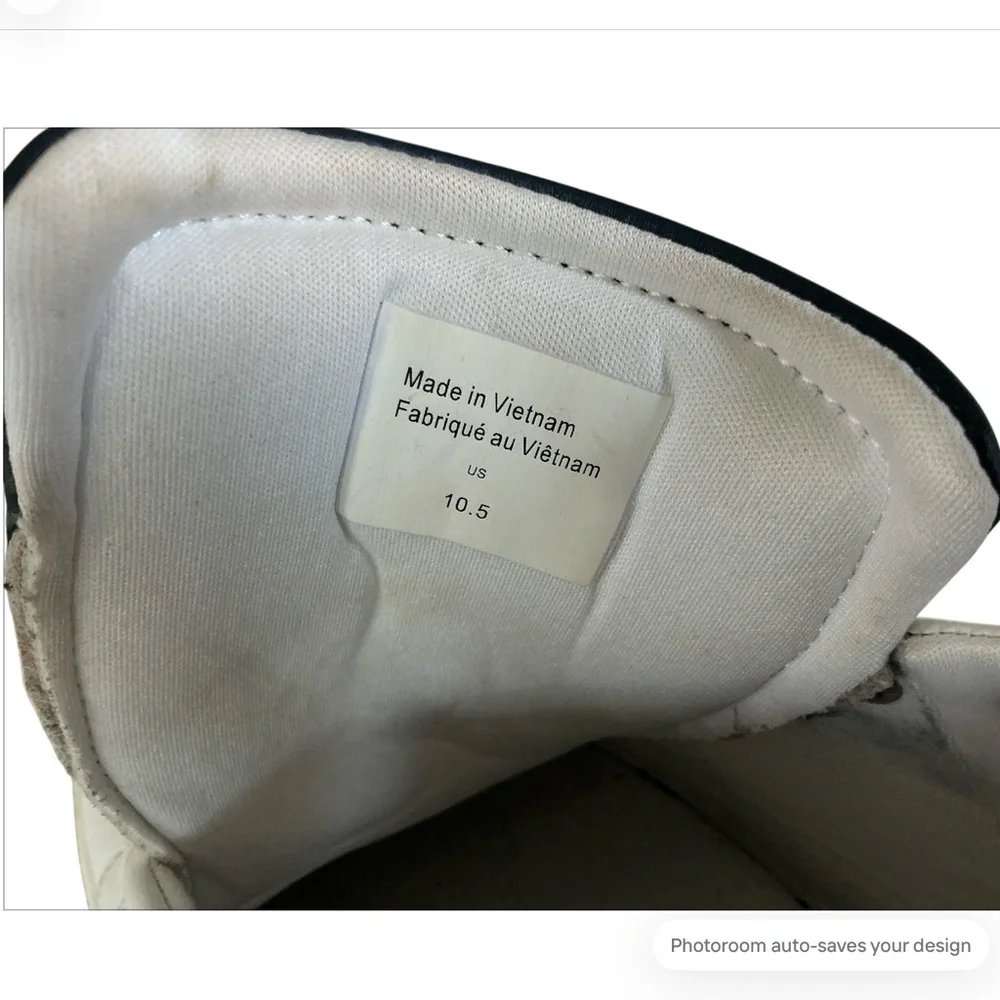 Ted Baker Men's White Low Top Leather Sneakers Size 10.5